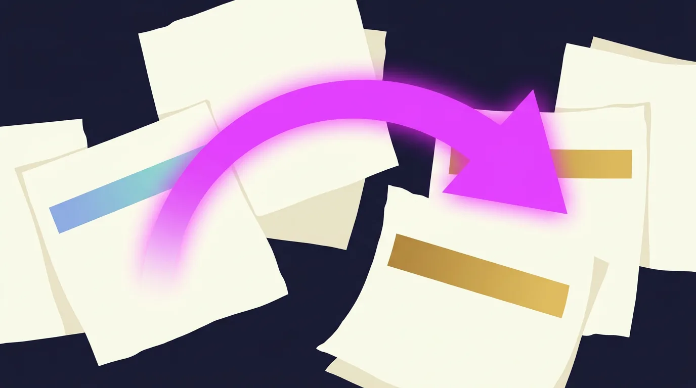 Kalenderblätter und Wechselpfeil zwischen Vertragsperioden, Teaser Artikel vier, 1200x800 Pixel